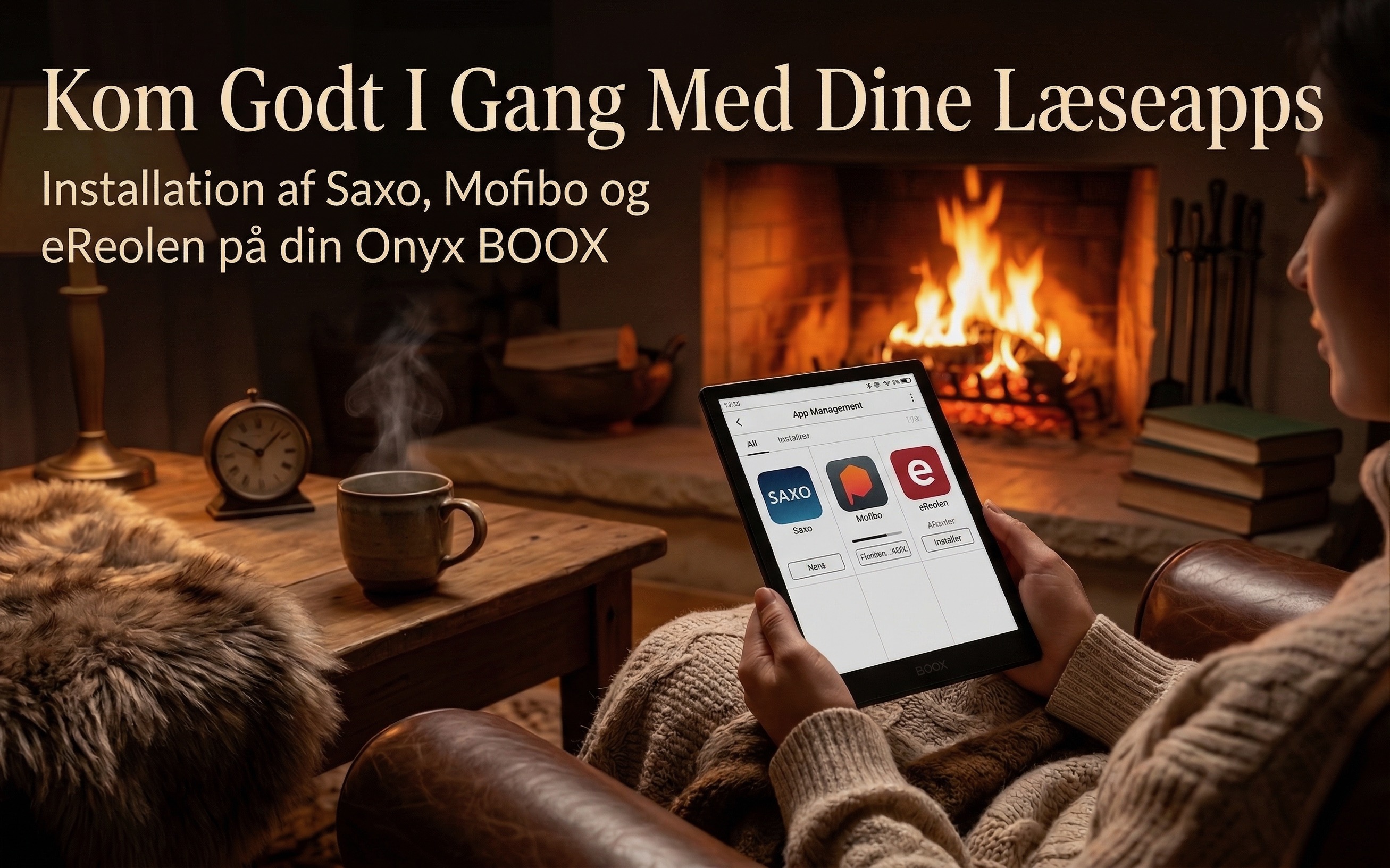 eBookReader Onyx BOOX Læse apps installations guide